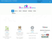 Tablet Screenshot of deltavethospital.com